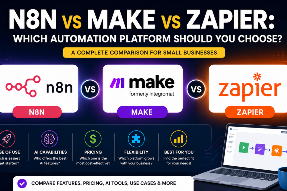 n8n vs Make vs Zapier automation platform comparison