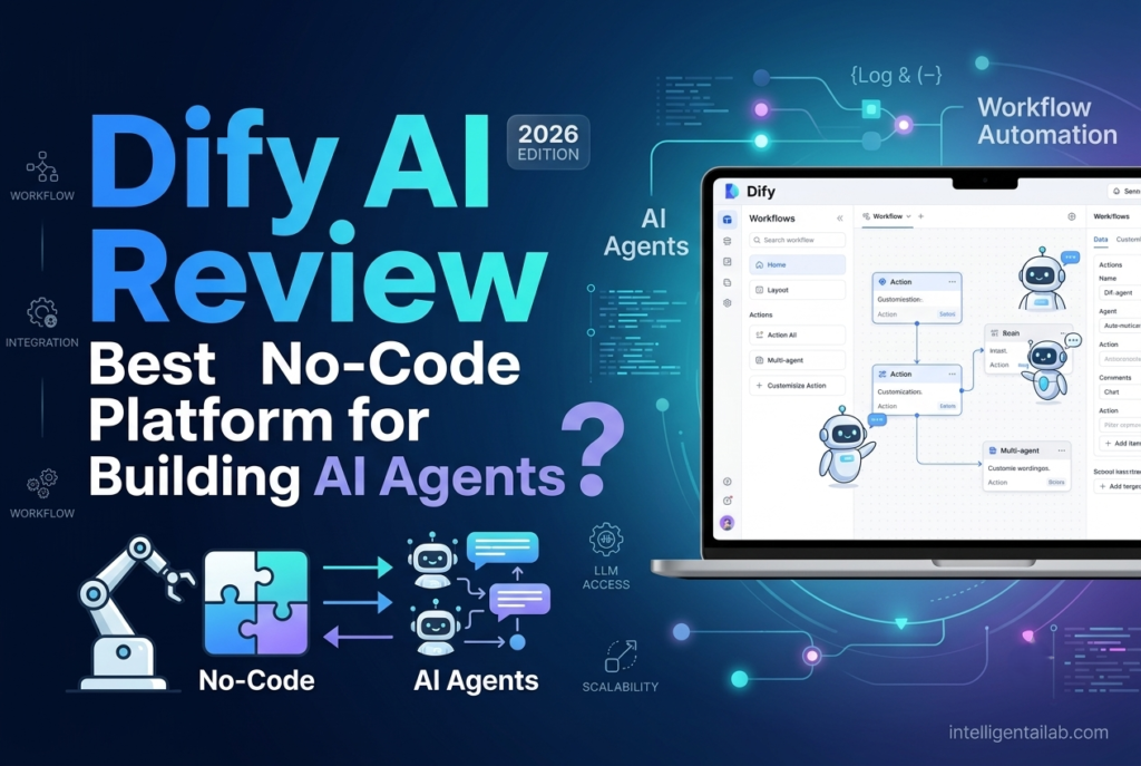 Business owner reviewing an AI agent workflow and knowledge base setup for a Dify AI implementation
